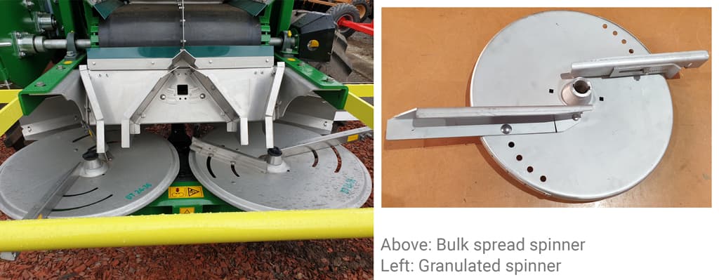 Both Granulated and Bulk Spread Spinner Sets Included